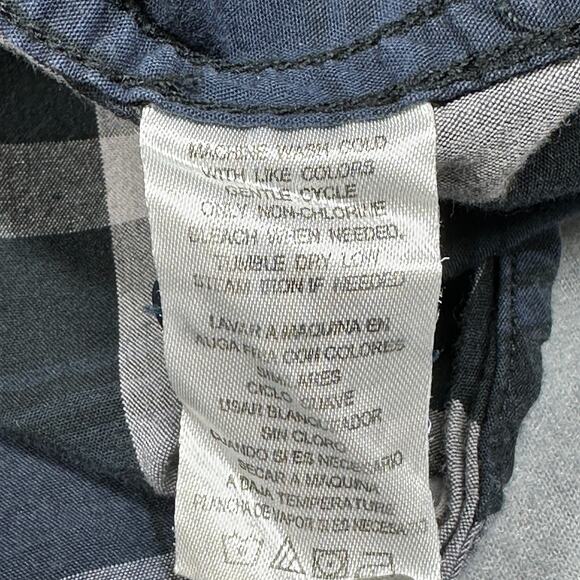 Lee Shirt Mens Large Blue White Plaid Button Down Everyday Classic Timeless Top - Picture 8 of 9